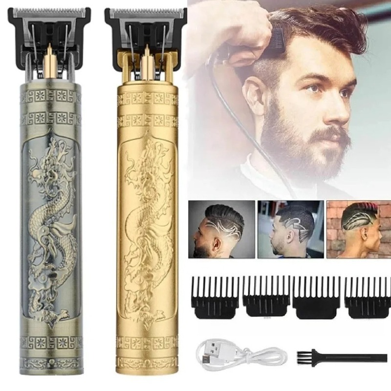 Men'S Grooming Gift Set - Elektryczny trymer do brody T9, bezprzewodowa