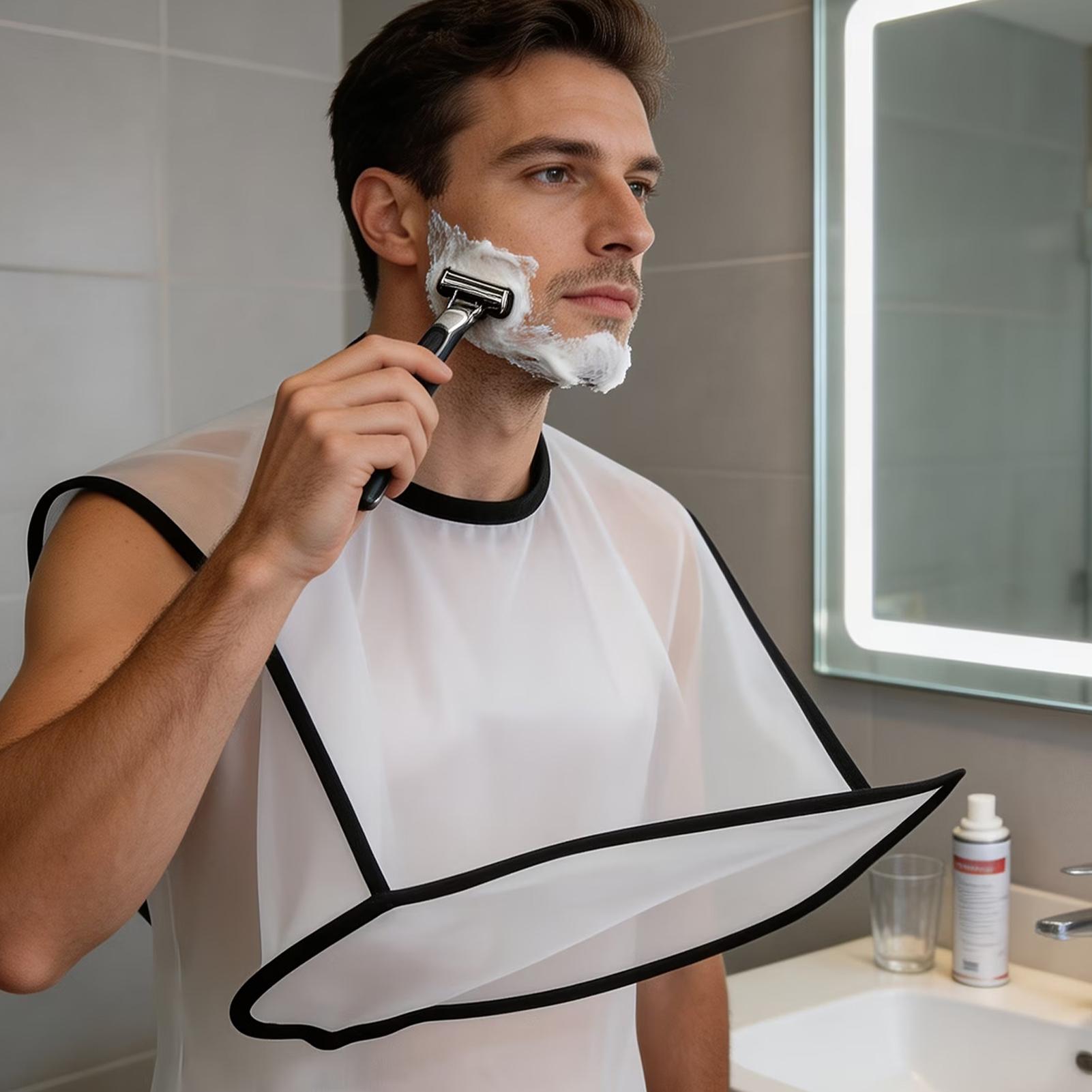 Mens Grooming Barber - Fartuch do brody składany, śliniak do