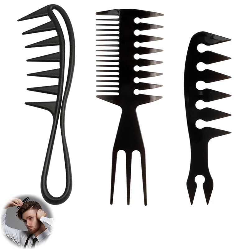 Men'S Grooming Hairstyles - Grzebień do włosów z szerokimi zębami
