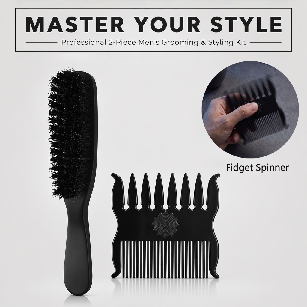Zestaw 1/2 szt. Grzebień do st – Men'S Grooming Hairstyles recenzja i cena